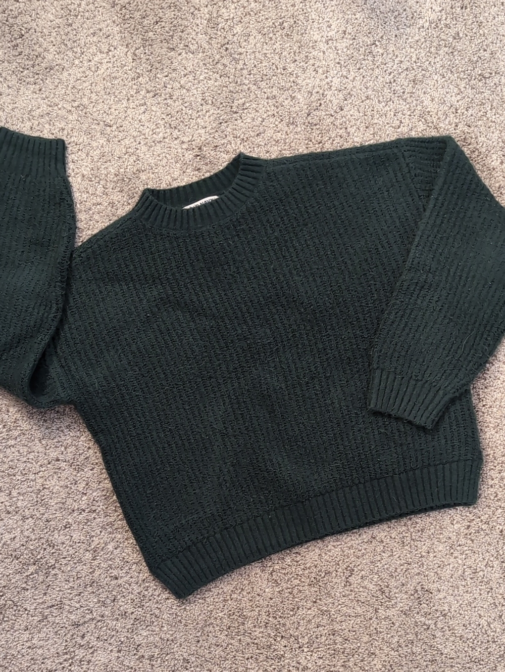 Girl's Old Navy Dark Green Crewneck Sweater (Size L 10/12)